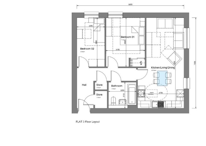 Flat 3 · Apt-4